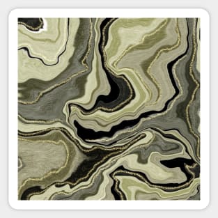 Gold and black marble design Sticker